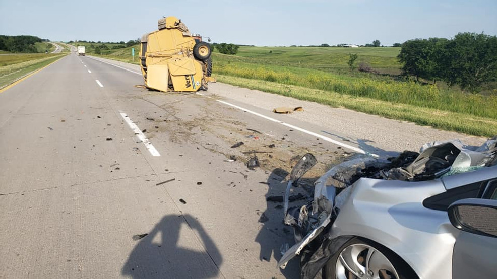 Driver cited after rearending hay baler near Fairfield KTVO