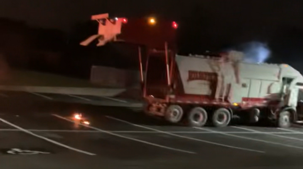 Fireworks cause garbage truck fire in West Chester WKRC