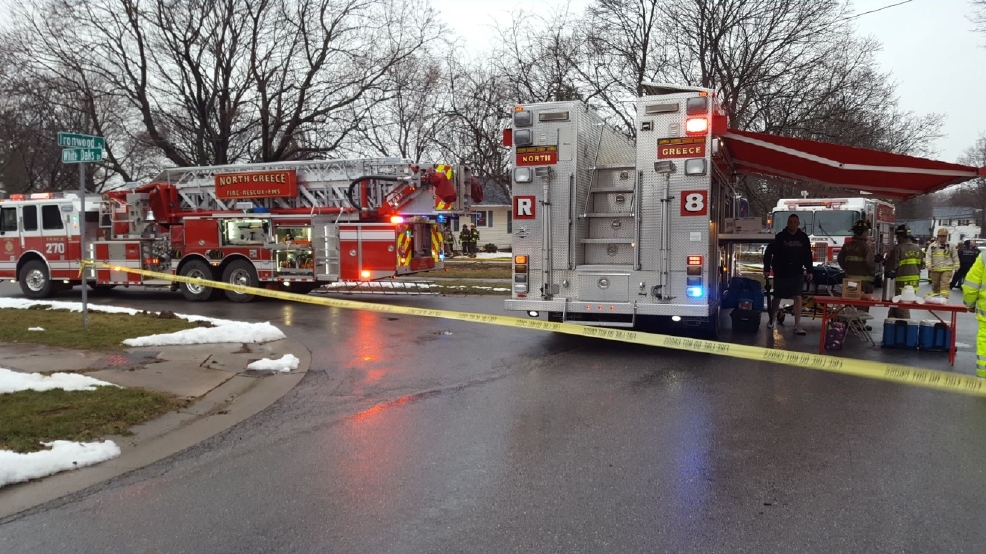 Firefighter fell through floor at house fire in Greece WHAM