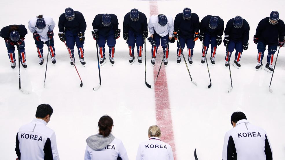 Combined North, South Korean hockey team faces linguistic divide at