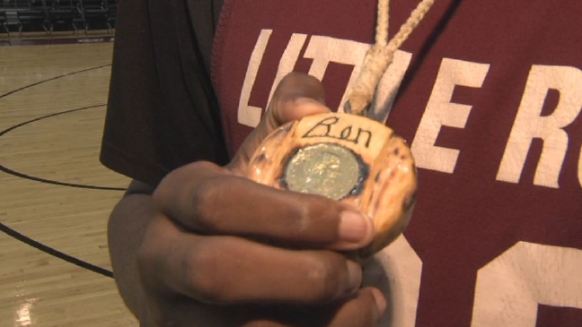 Beyond the Game: Little Rock Trojan draws inspiration from late grandfather's necklace