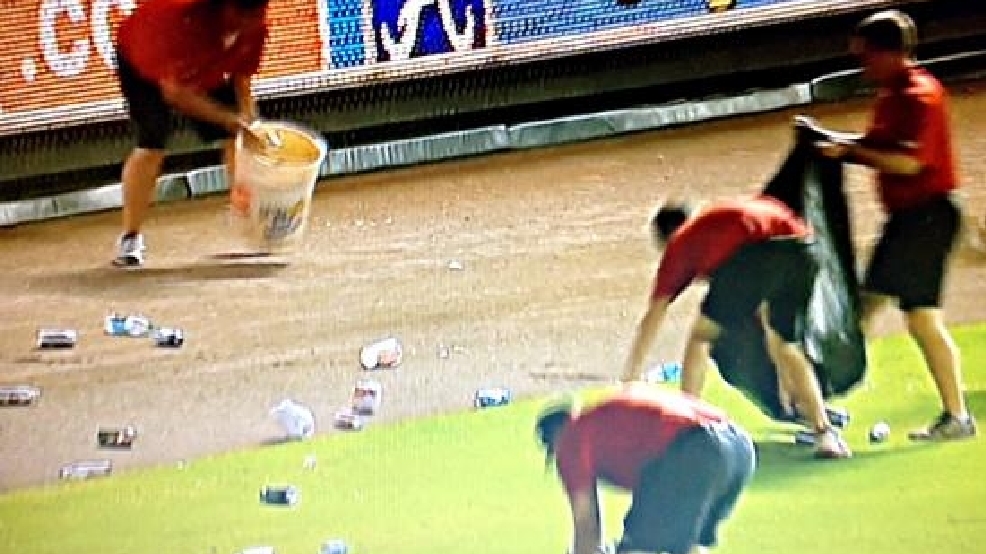 Atlanta Braves Fans Throw Bottles, Cans Onto Field After Controversial ...