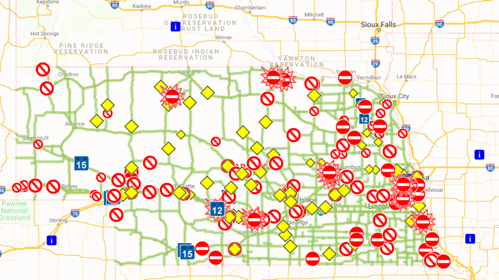 Nebraska 511 maps out road conditions for residents  KHGI