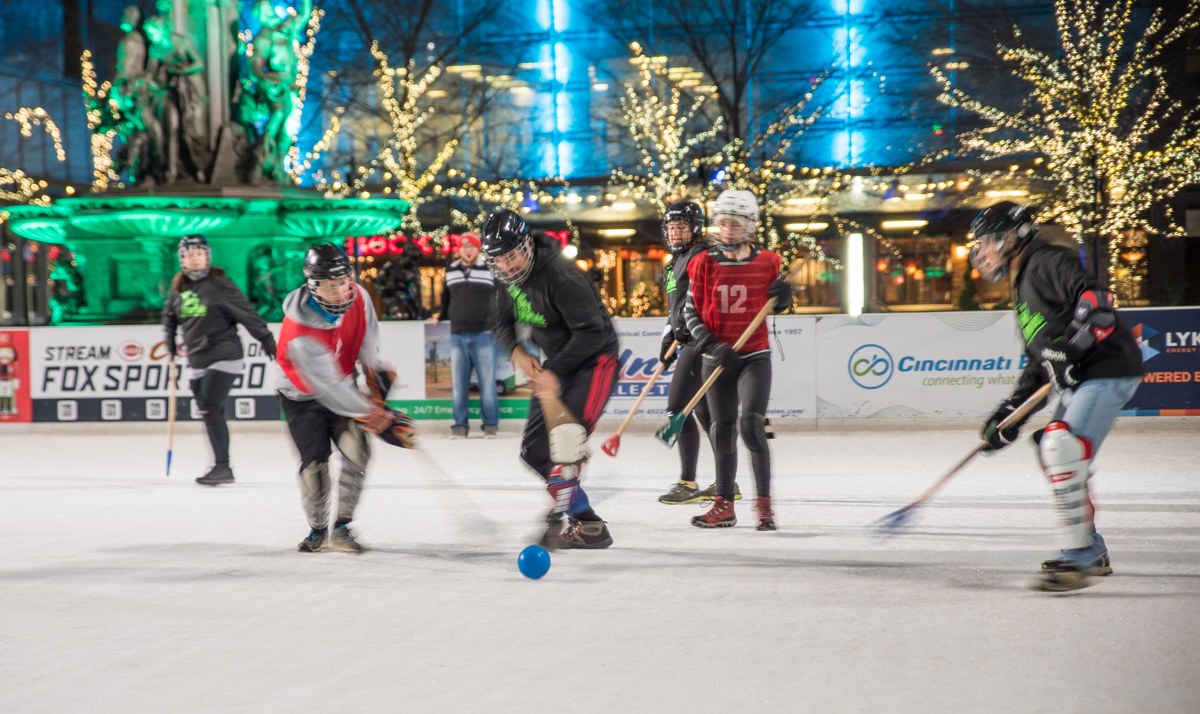 So This Is What Broomball On Fountain Square Is All About Cincinnati