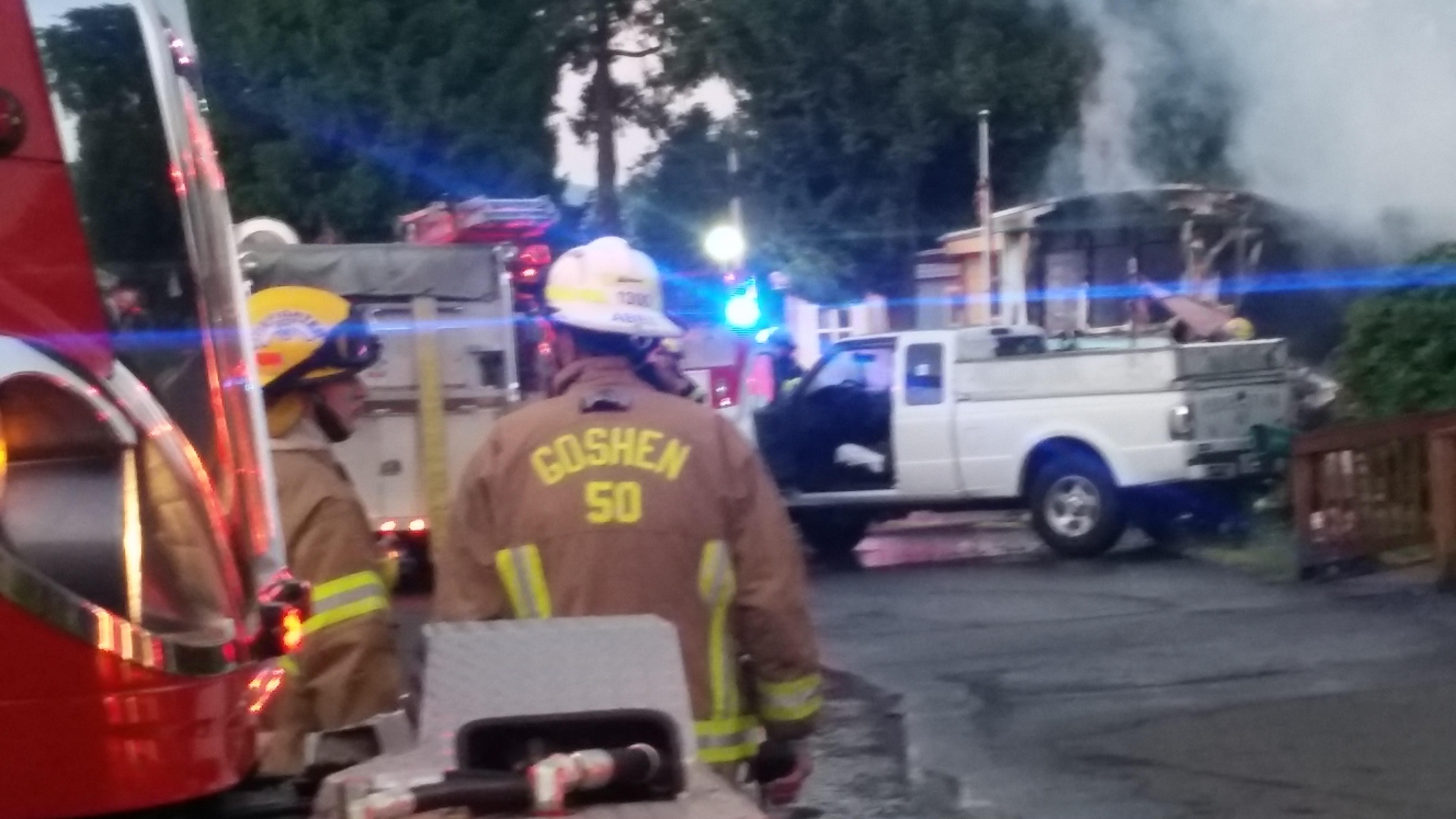 Fire at Pleasant Hill mobile home park displaces 7 residents from 3