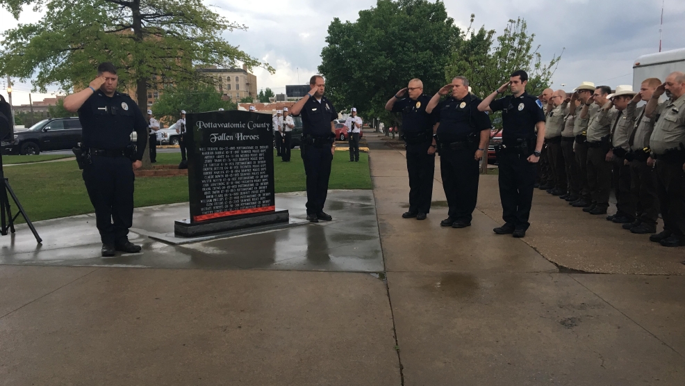 Tecumseh police officer's name added to Pottawatomie County memorial KOKH