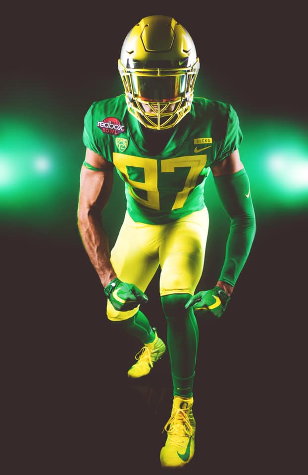 the oregon ducks will wear yellow and green uniforms against