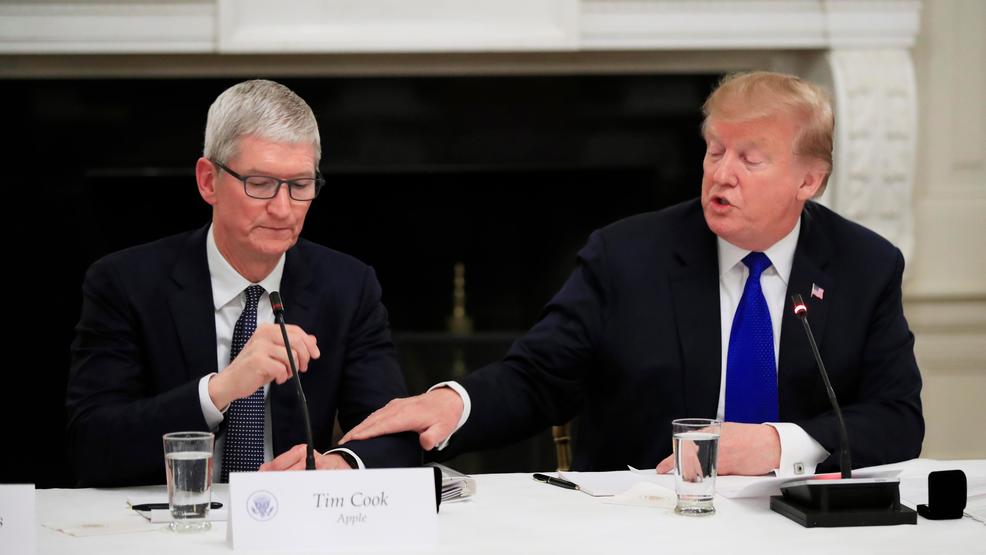 Trump defends ‘Tim Apple’ comment, says he was saving time